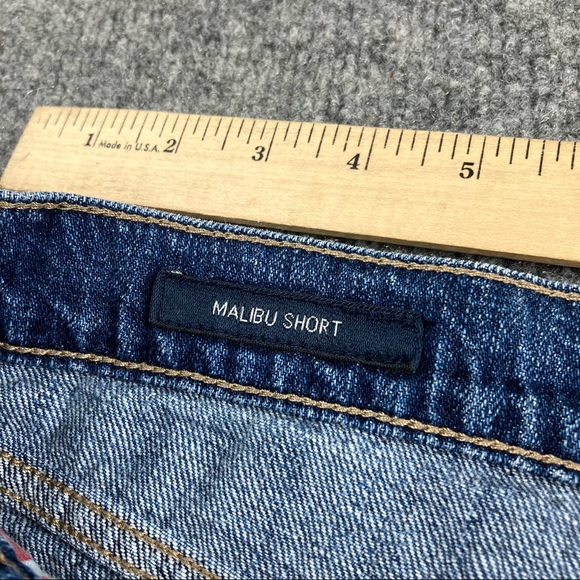 Lucky Brand Jean Shorts Malibu Short Frayed Hem Size 14/32 distressed - Picture 6 of 9